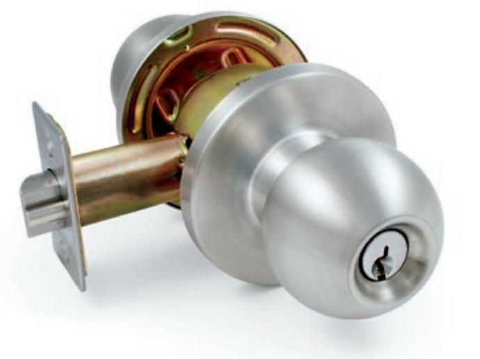 Dorex TL53 Grade 2 Entrance Knobset Satin Stainless Steel Weiser Keyway