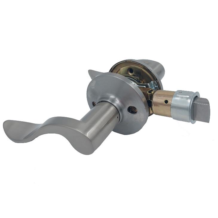 Entry Athena Lever, Weiser Keyway Satin Chrome