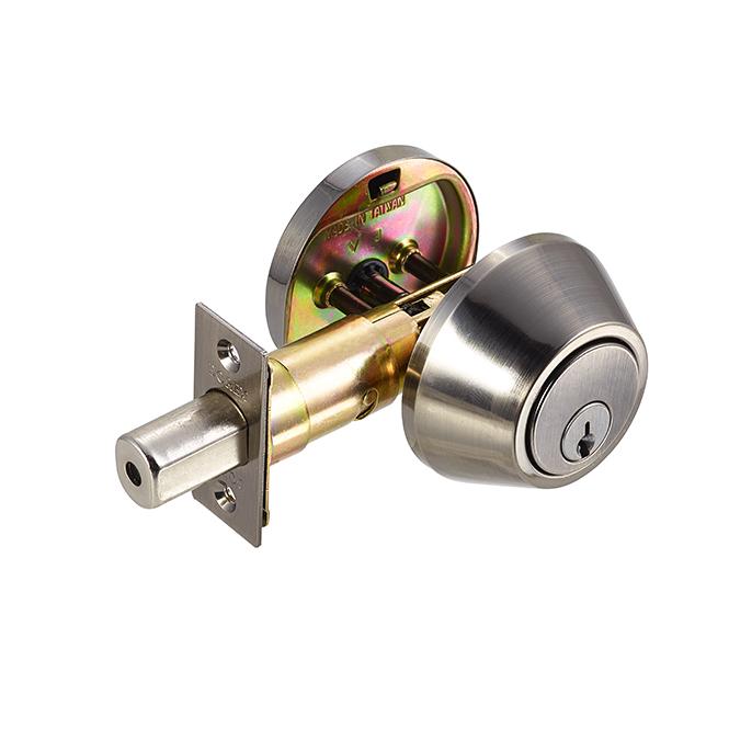 Dorex 20151 Single Cylinder Antique Nickel Deadbolt Weiser Keyway