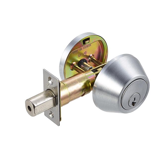 Dorex 20151 Single Cylinder Satin Steel Deadbolt Weiser Keyway