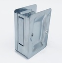 Pocket Door Lock, Passage, Satin Chrome