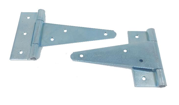 Pair of Heavy Tee Hinge 6" w/ Fixed Pin