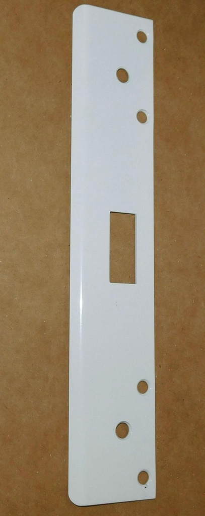 Don-jo Strike FL-212W-WH 12" X 1-3/4" Single Hole White