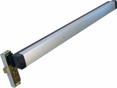 Adams Rite 8400-LR-M1-48-0-42-US32-MEC Panic 1-1/2In Left Hand Reverse For Aluminum Glass Doors  42In Wide Latch Retraction With 1 Micro Switch In Bright Stainless Steel - Specify 12 Or 24 Vdc