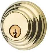 Emtek Double Cylinder Low Profile Deadbolt Weiser in PVD-Lifetime Finish