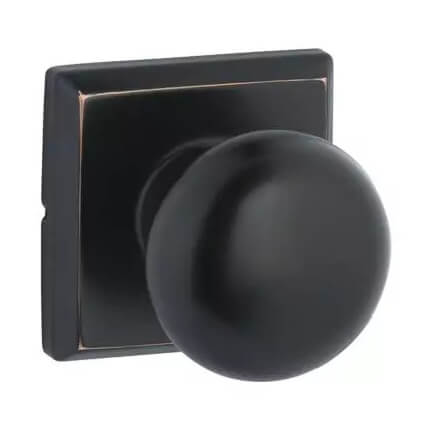 Yale YELT23WLKUS19 Ellington Rosette With Passage Walker Knob Flat Black