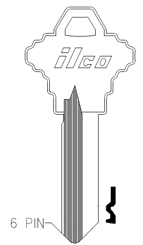 [JT--101H-NS] Jet 101H-NS Schlage Key Blank A1145H