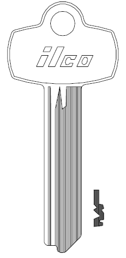 [JT--1A1L1-NS] Ilco A1114L Best Key Blank