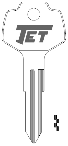 Jet X123 Nissan Key Blank DA25