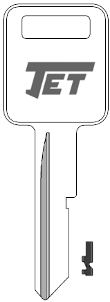 Jet P1098C GMC Key Blank B50