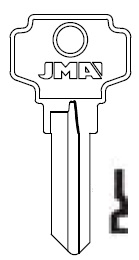 Jet DE6 Dexter Key Blank D1054K