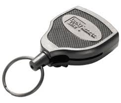 Lucky Line 4335 Key-Bak Belt Loop Black 48" Kevlar Cord With 2-1/2" Leather Loop