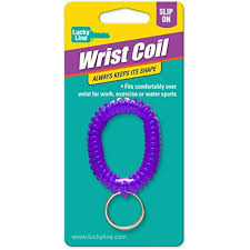 Lucky Line 41001 Wrist Coil W/Ring, Assorted