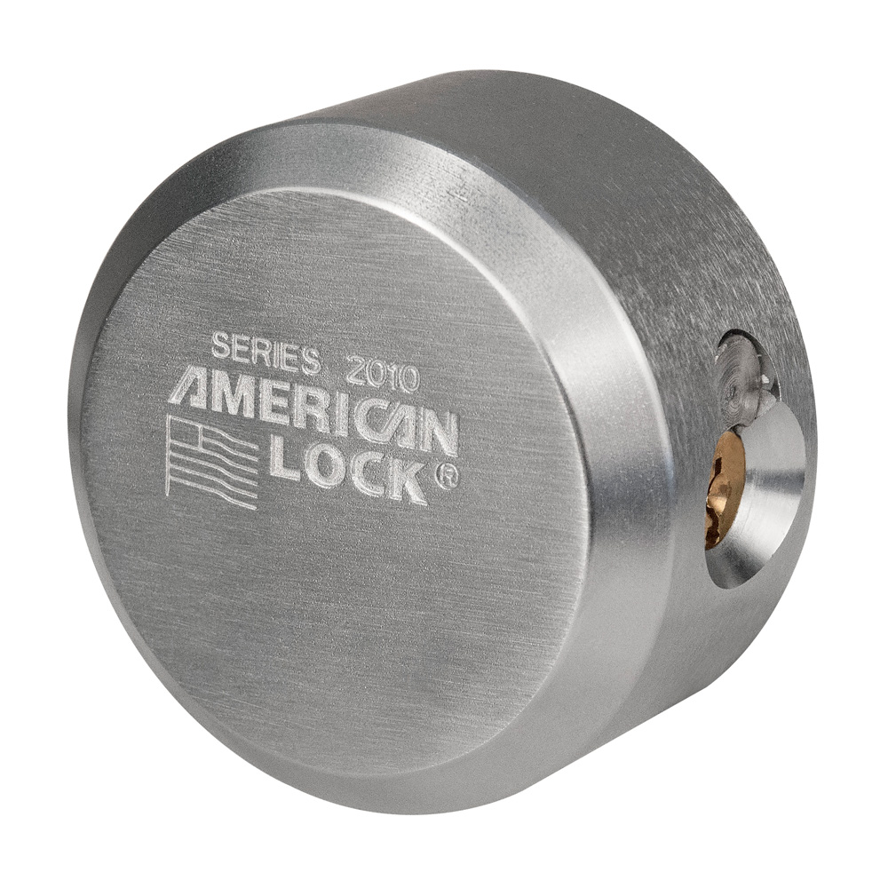 [A2010 KD] American Lock A2010 - 2-7/8" (73mm) Solid Steel Rekeyable 6-Pin Tumbler Flat Back Hidden Shackle Padlock
