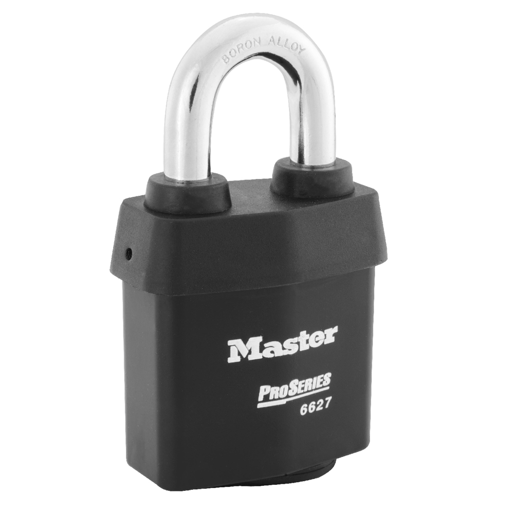 Master Lock 6627WO 2-5/8" (67mm) Wide ProSeries® Weather Tough® Laminated Steel Rekeyable Interchangeable Core Padlock (Without Cylinder)