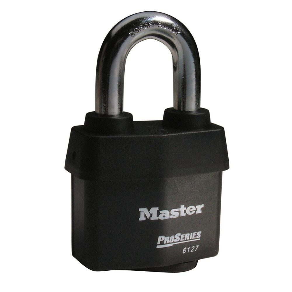 Master Lock 6127KZ  2-5/8" (67mm) Wide ProSeries® Weather Tough® Laminated Steel Rekeyable Pin Tumbler Padlock, (Zero Bitted) 