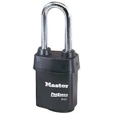 Master Lock 6121KALJ 2-1/8" (54mm) Wide ProSeries® Weather Tough® Laminated Steel Rekeyable Pin Tumbler Padlock with 2-1/2" (64mm) Shackle, Keyed Alike w/ 10G569 Keyway
