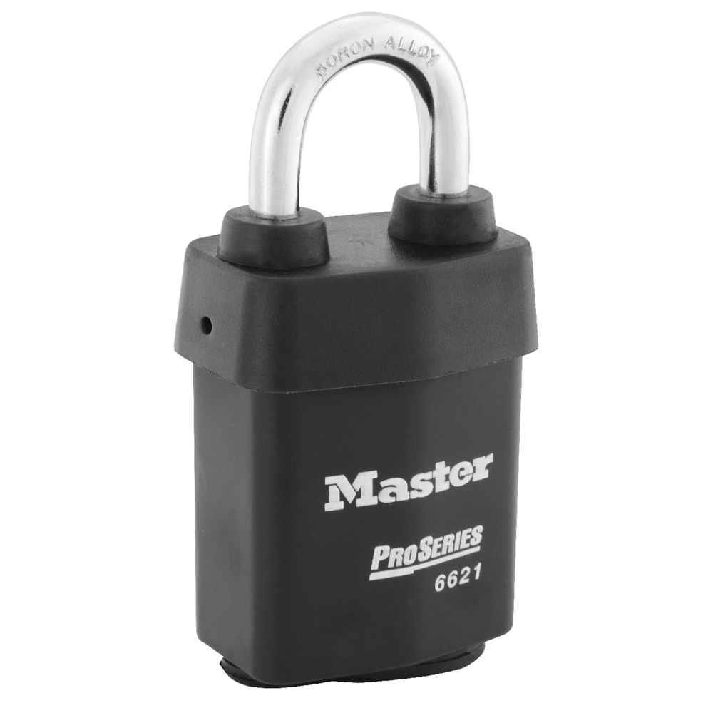 Master Lock 6621LJWO 2-1/8" (54mm) Wide ProSeries® Weather Tough® Laminated Steel Rekeyable Interchangeable Core Padlock (Without Cylinder)