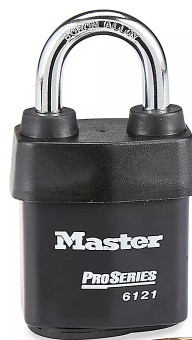 Master Lock 6621WO 2-1/8" (54mm) Wide ProSeries® Weather Tough® Laminated Steel Rekeyable Interchangeable Core Padlock (Without Cylinder)