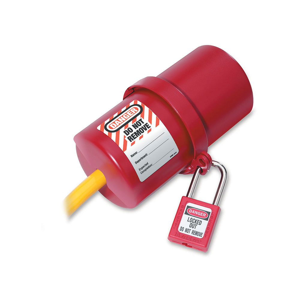 [488] Master Lock 488 Rotating Large Electrical Plug Lockout, 220-550 Volt Plugs
