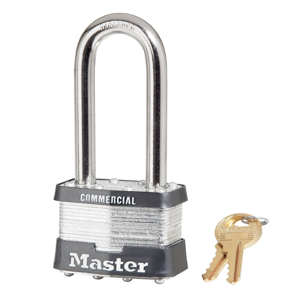 [5KALJ 3202] Master Lock 5KALJ 2" (51mm) Wide Laminated Steel Pin Tumbler Padlock with 2-1/2" (64mm) Shackle, Keyed Alike w/ 3202 Keyway 