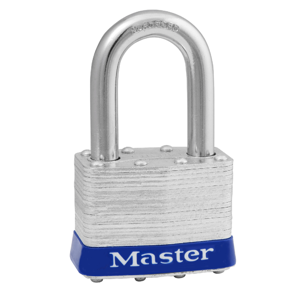 Master Lock 5UPLF 2" (51mm) Wide Laminated Steel Pin Tumbler Padlock with 1-1/2" (38mm) Shackle, Universal Pin