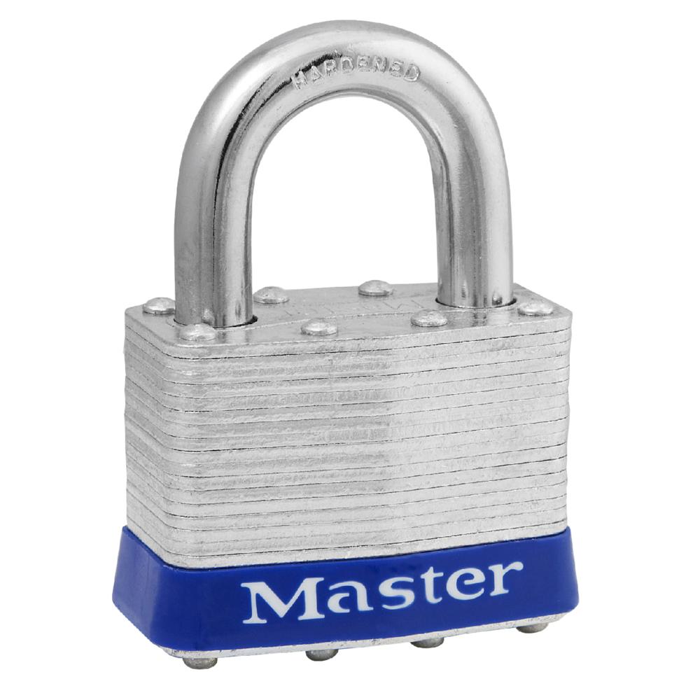Masterlock 5UP 2" (51mm) Wide Laminated Steel Pin Tumbler Padlock, Universal Pin