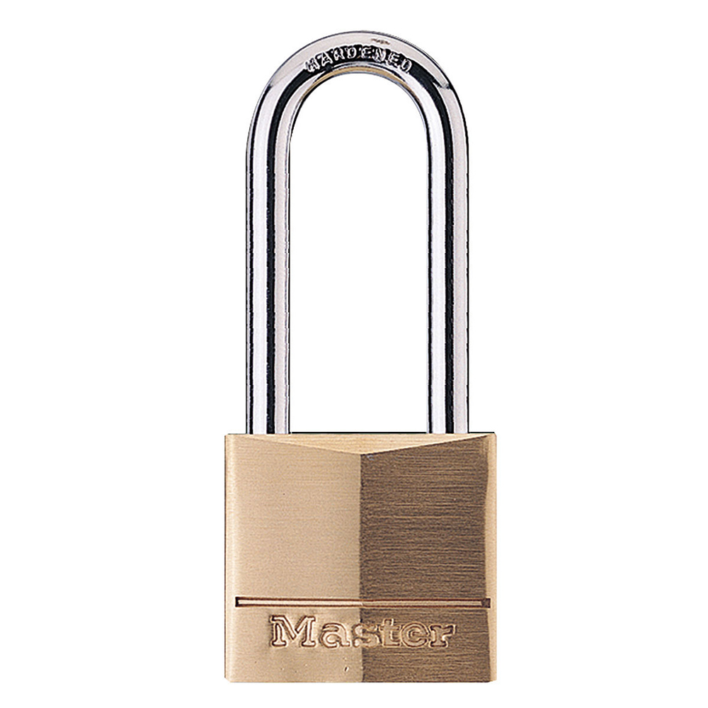 Master Lock 140DLH 1-9/16" (40mm) Wide Solid Brass Body Padlock with 2" (51mm) Shackle