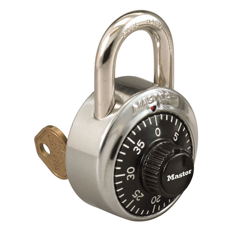 Master Lock 1525 1-7/8" (48mm) General Security Combination Padlock w/ Key Control Feature V52