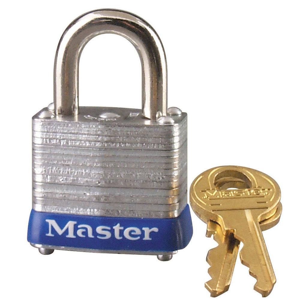 Master Lock 7D 1-1/8" (29mm) Wide Laminated Steel Pin Tumbler Padlock