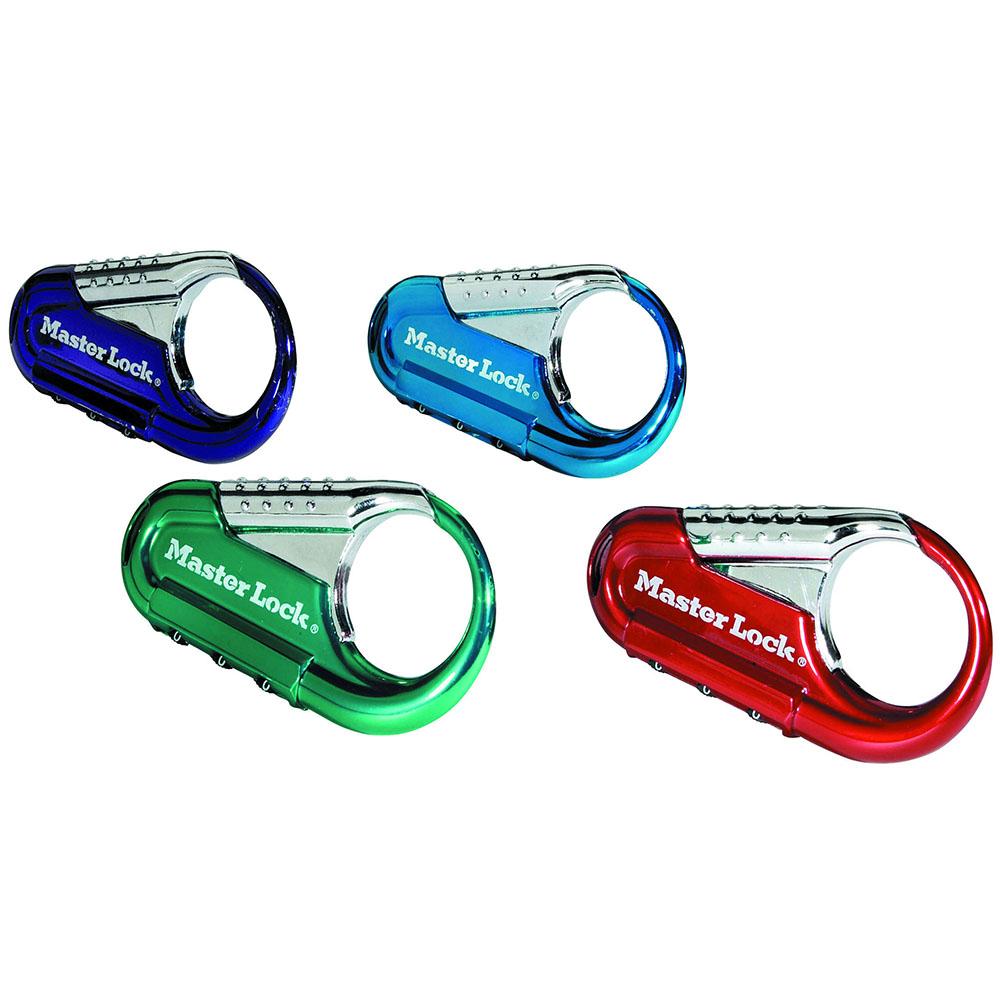 Master Lock 1548DCM Set Your Own Combination Backpack Lock; Assorted Colors