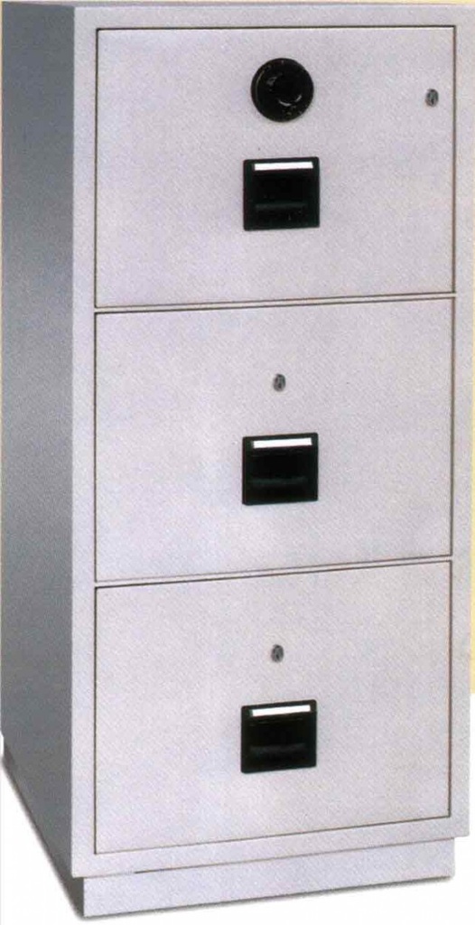 [BIF-300C] BIF-300 - 3 Drawer Fire-Proof Filing Cabinet (S&G Combination Lock)