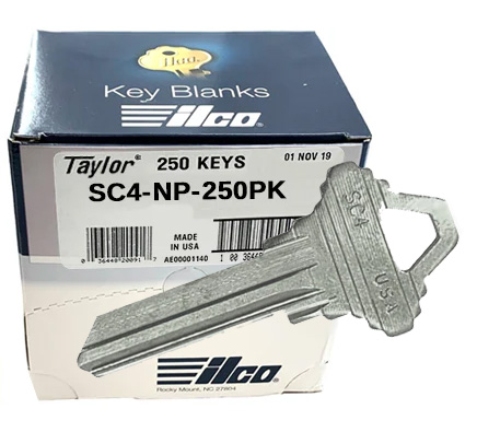 Ilco SC4-NP-250PK Schlage Nickel-Plated Key Blank