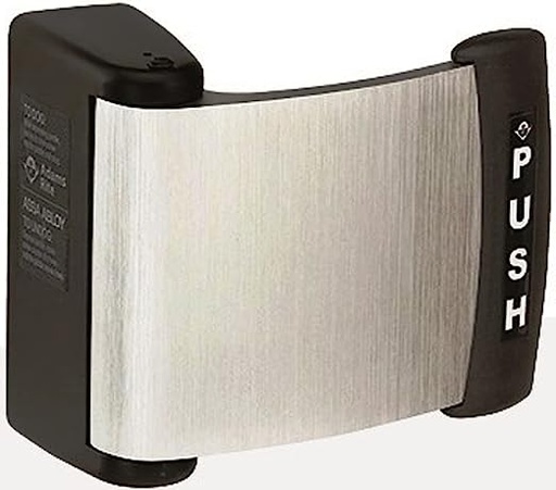 [4591-02-00-628] Adams Rite 4591-02-00-628 Door Deadlatch Paddle, Universal, Push to Left, 1-3/4" Thickness Door, Extruded Aluminum, Clear Anodized, For 4300/4500/4900 Series Deadlatch