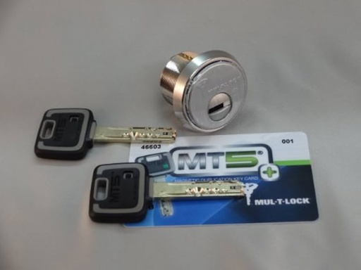 [348E-02100] Mul-t-lock 348E-02100 7X7 Mortise cylinder 1-1/8 in Satin Chrome Finish