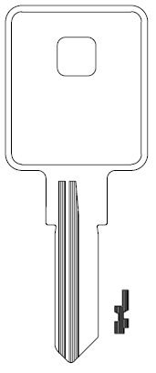 [1604] Ilco 1604 Key Blank TM4