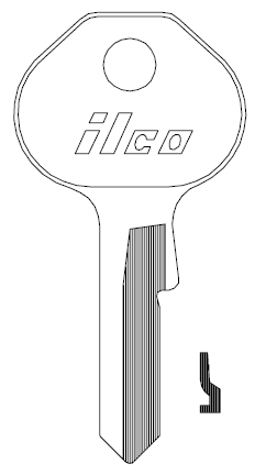 [1092-900] Ilco 1092-900 Key Blank M19