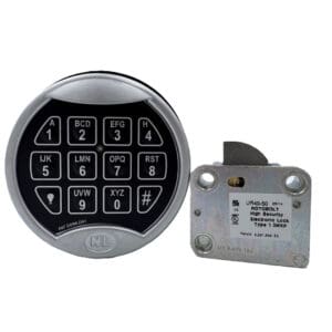 [QKU20N9] NL Lock QKU20N9 Universal Rotobolt with Premier II Keypad Satin Chrome Basic Board