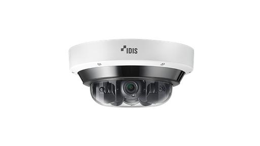[DC-U6K31WRA] IDIS DC-U6K31WRA 5M 4-Channel AI Multi-Directional Camera, 3.3-7.02mm Motorized Varifocal Lens, IP67, IK10