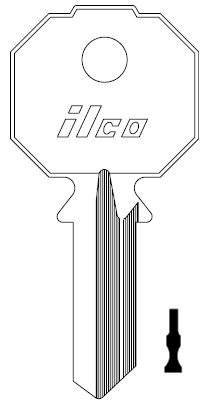 [PR91CS] Ilco PR91CS Prefer Key Blank For Roll Shutter