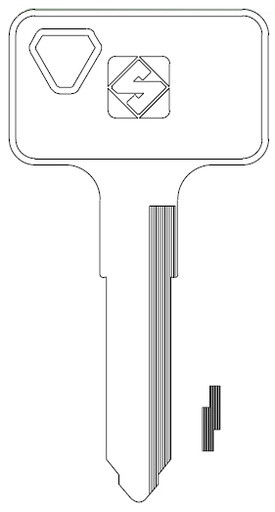 [KW14R] Ilco KW14R Kawasaki Motorcycle Key Blank