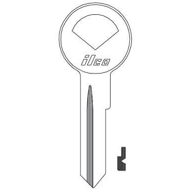 [1127ES] Ilco 1127ES Ford Key Blank H26