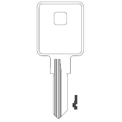 [1606] Ilco 1606 Key Blank TM700