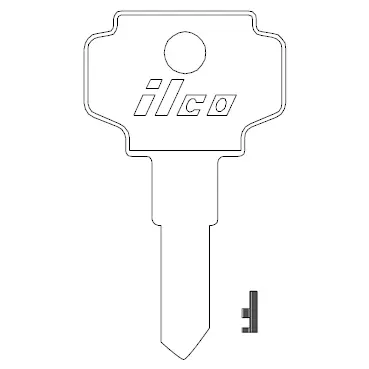 [BN-1] Ilco K1122D Bargman Key Blank BN1