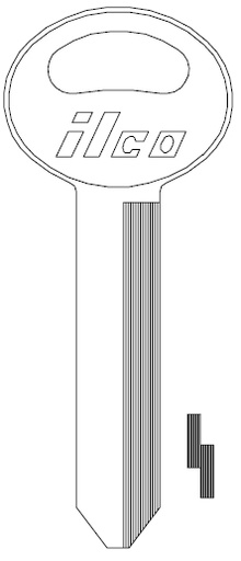 [S1167FD] Ilco S1167FD Ford Key Blank H50