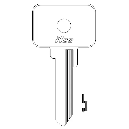 [X109] Ilco X109 Fiat Key Blank FT43