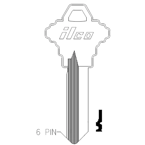 [A1145F] A1145F Schlage Key Blank – SC7 / 101F