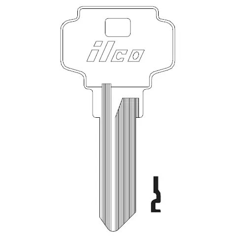 [D1054K] D1054K Ilco Key Blank – DE6