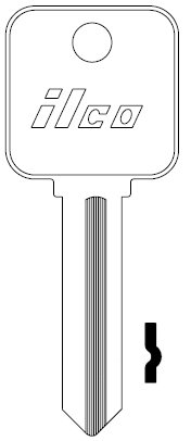[MR2] Ilco MR2 Metal Rousseau 6 Pin Key Blank