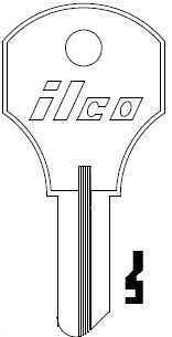 [1000V] Ilco 1000V Key Blank CO26
